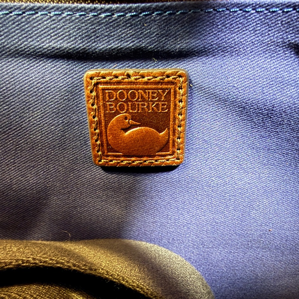 DOONEY & BOURKE Brown Florentine Vacchetta Leather Briefcase Large - Picture 9 of 12